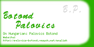 botond palovics business card